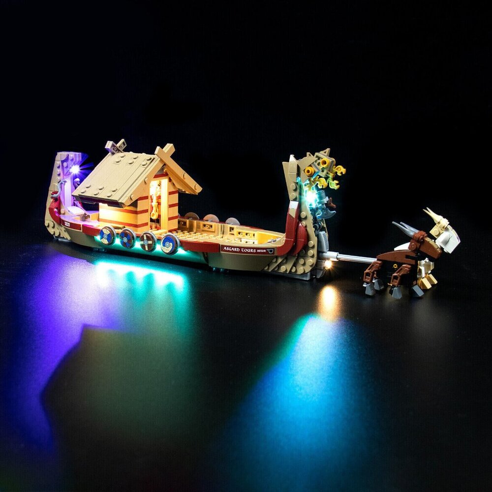 BrickBling LED Light Kit for LEGO Marvel The Goat Boat 76208 Creative Lighting